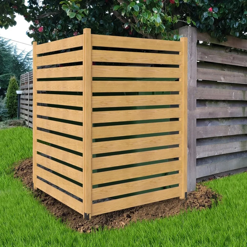 

Fence 38 W x 60 H (2 Panels) Wood Privacy Screens, Outdoor Privacy Wall, Pool Equipment Enclosure, Trash