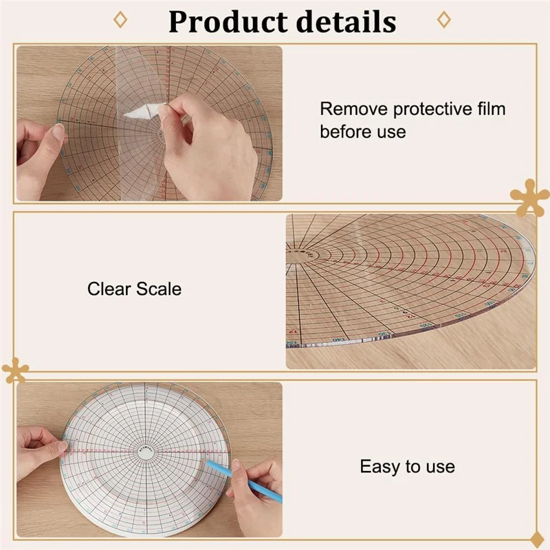 VELIF-2 أحجام أدوات مقسم الطين قوالب مقسم دائرة الطين Forclay Craft ومشاريع التصميم مناسبة لـ Potters