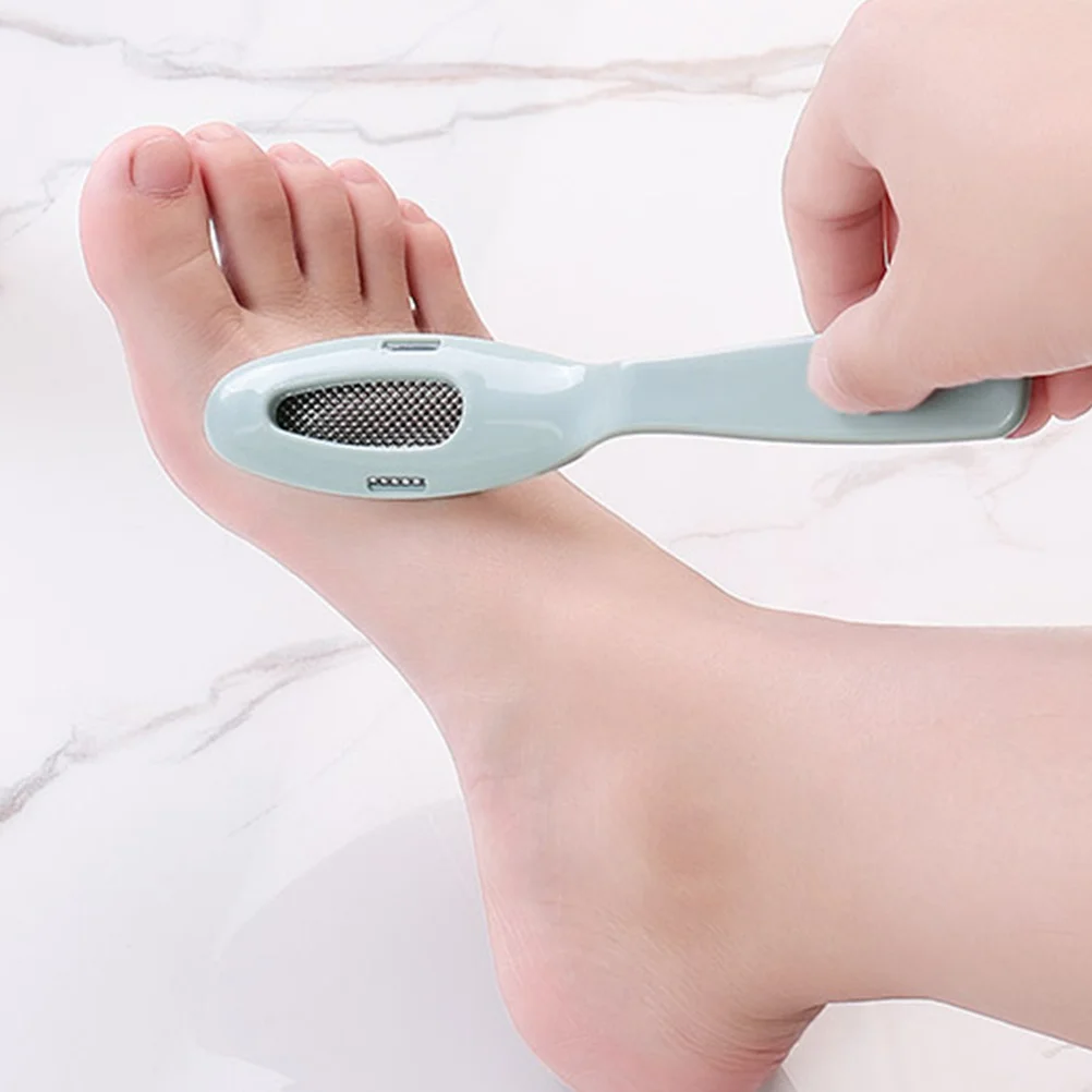 1 個の両端フットカルスリムーバー ステンレス鋼と PP 素材の角質除去剤で、滑らかで柔らかい足を毎日使用できます。