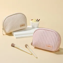 Korean Style Creamy Color Makeup Bag Storage Bags Home Storage & Organization Fashion PU Cosmetiquera Organizer