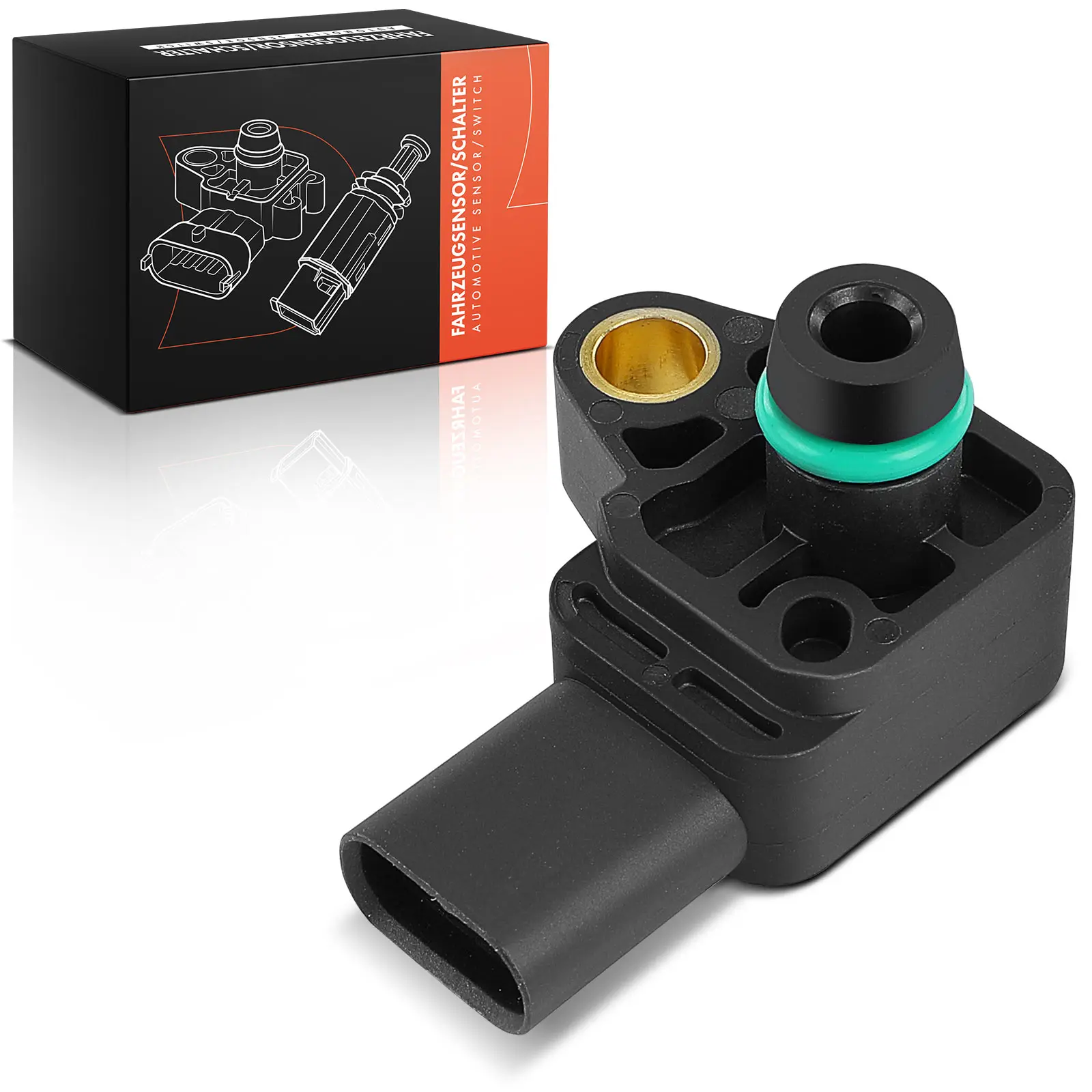 Frankberg 1x Inlaatdruksensor voor Opel Astra K Sports Tourer B16 Karl C16 Vauxhall Viva 12653415 2251169 AS673 1235140