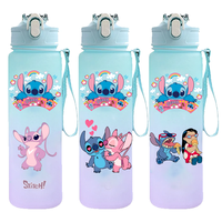 750ML Stitch Water Bottle Leak Proof Sports Bottle for Kids Adults Portable BPA Free Travel School Outdoor Water Bottle Stitch