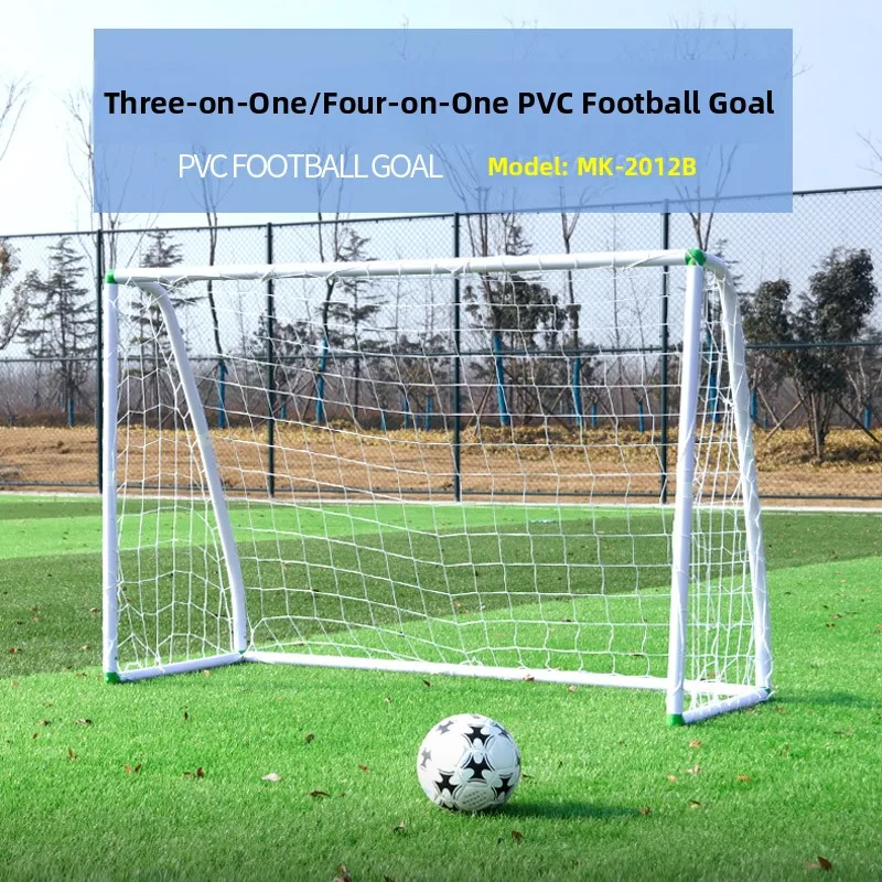 โครงประตูฟุตบอลแบบพกพา 4 คน ขนาด 3 เมตร สำหรับผู้ใหญ่ ฝึกซ้อมกลางแจ้ง เหมาะสำหรับเด็กและใช้ในบ้าน