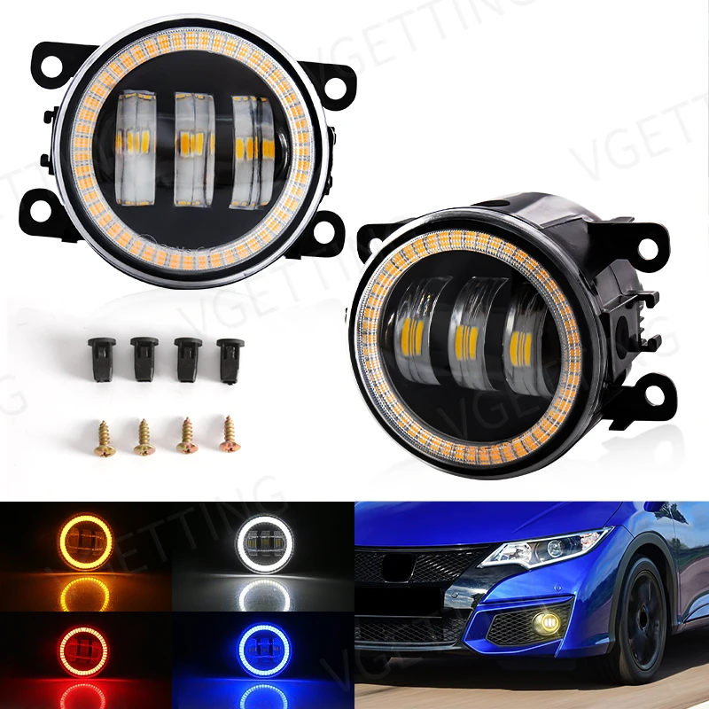 

Angel Eye Fog Lamp Assembly For Ford Focus Fusion Fiesta Explorer C-Max Transit Tourneo EcoSport Edge Car LED Lens Driving Light