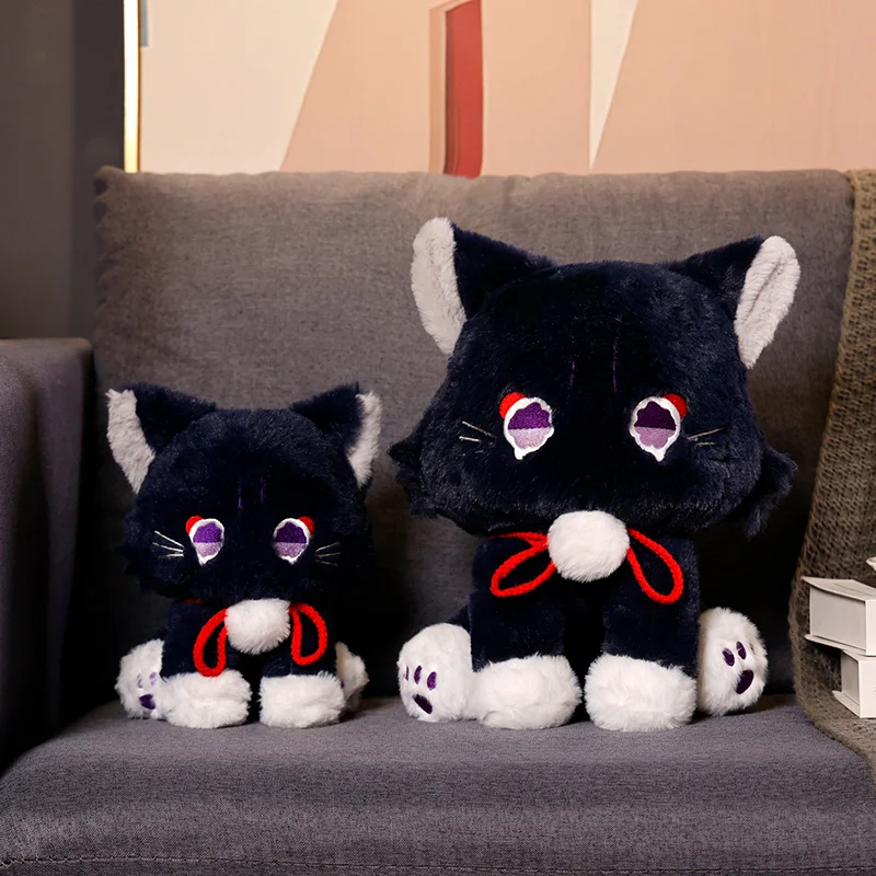 23cm Anime Genshin Impact Scaramouche Cat Plush Toys Cute Plush Doll  Wanderer Pet Cosplay Stuffed Pillow Toy Kids Birthday Gift