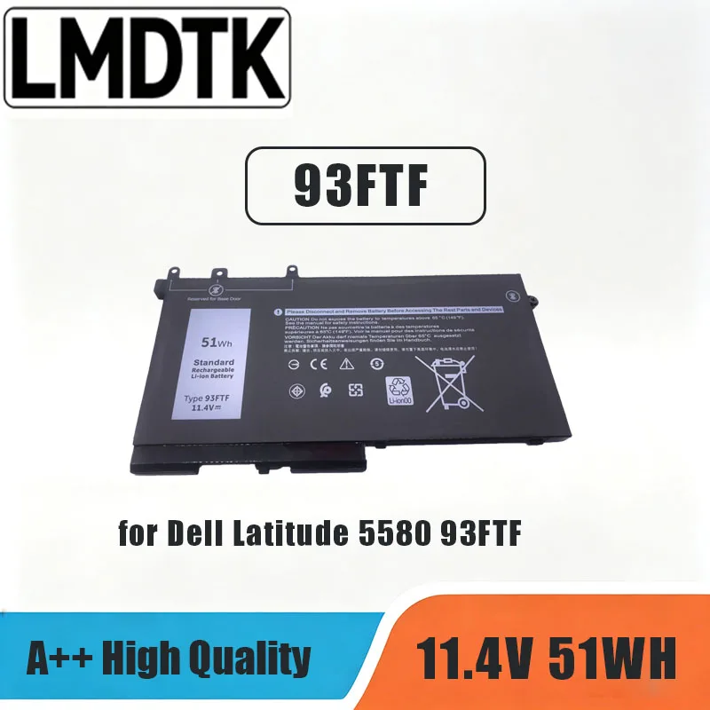 LMDTK New 93FTF Laptop Battery For Dell 5480 5490 5580 5590 5495 5491 M3520 M3530 E5480 E5490 E5580 E5590 4YFVG