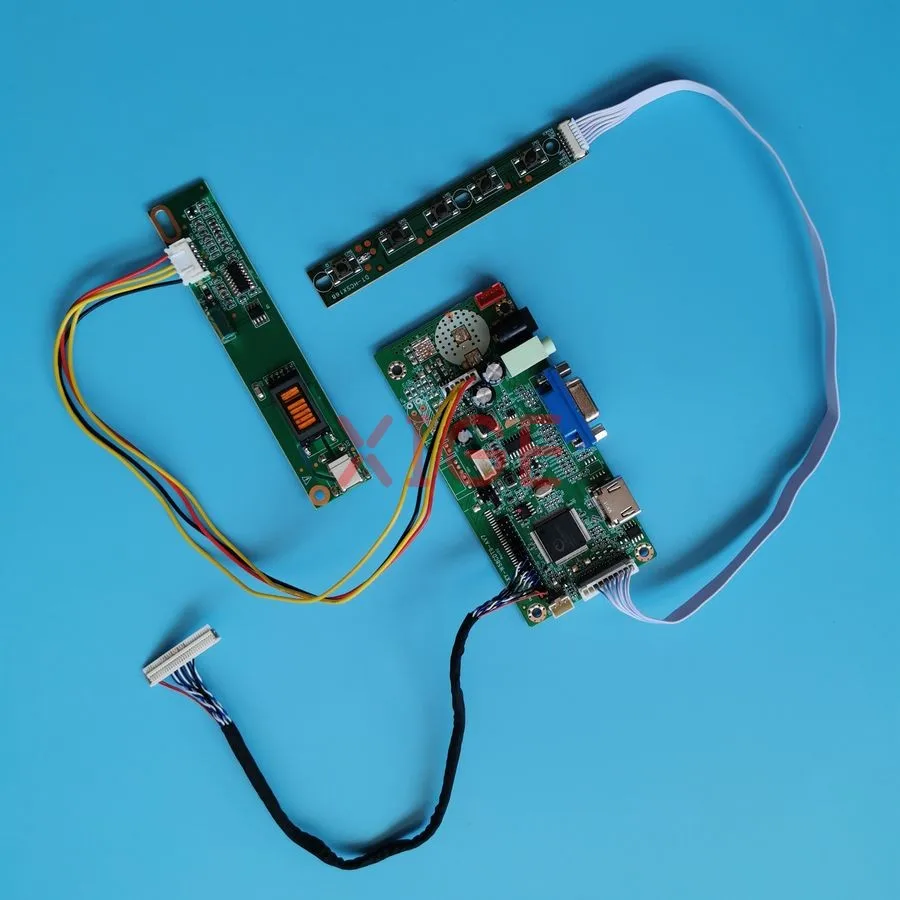 For CLAA156WA01A M156NWR1 B156XW01 LP156WH1 Monitor Controller Drive Board DIY Kit LVDS 30-Pin 1-CCFL HDMI+VGA 1366x768 1366*768