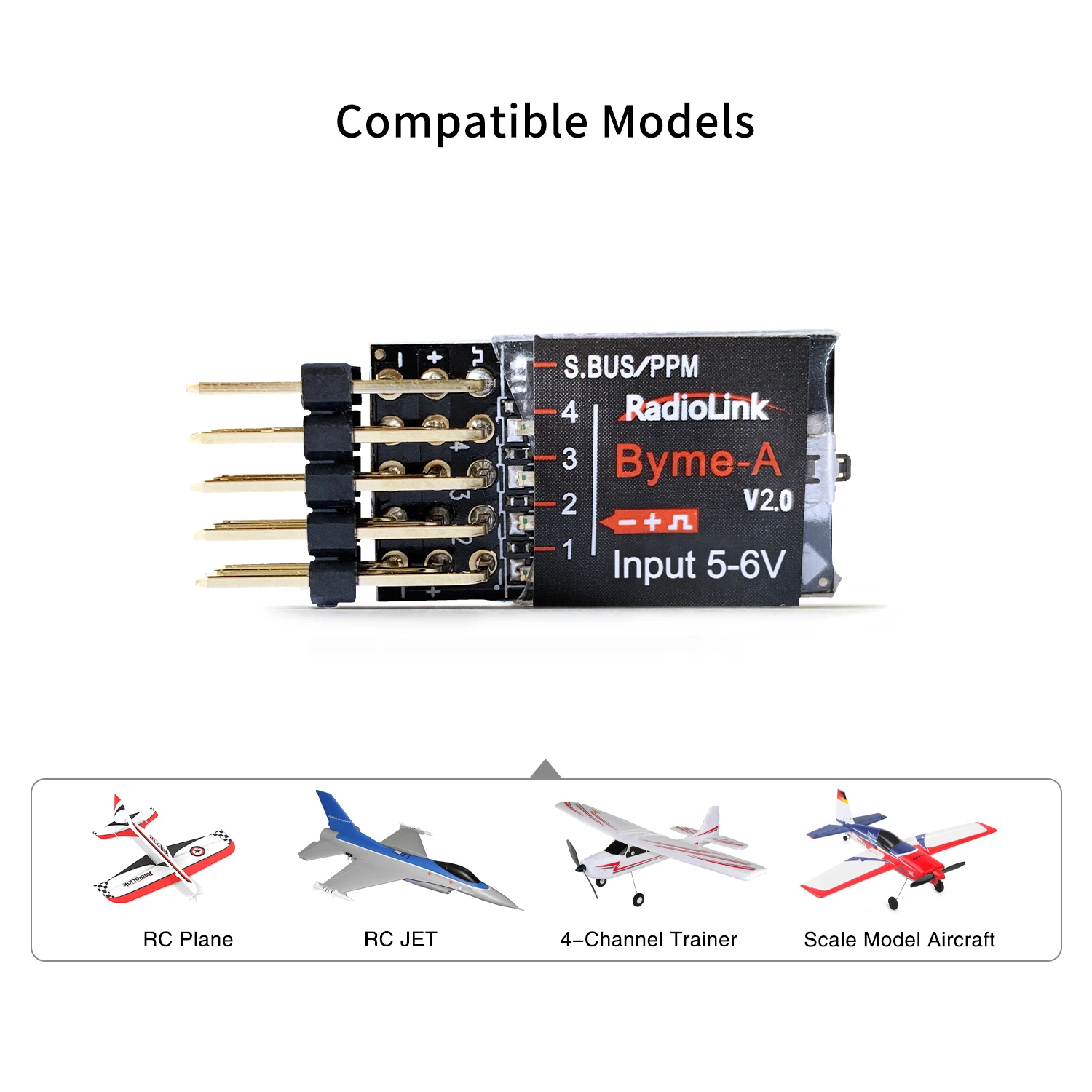Radiolink Byme-D controlador de voo, Mini FC 3, 5 modo de voo com Gyro 3D para RC avião, 4CH avião a jato, asa reta