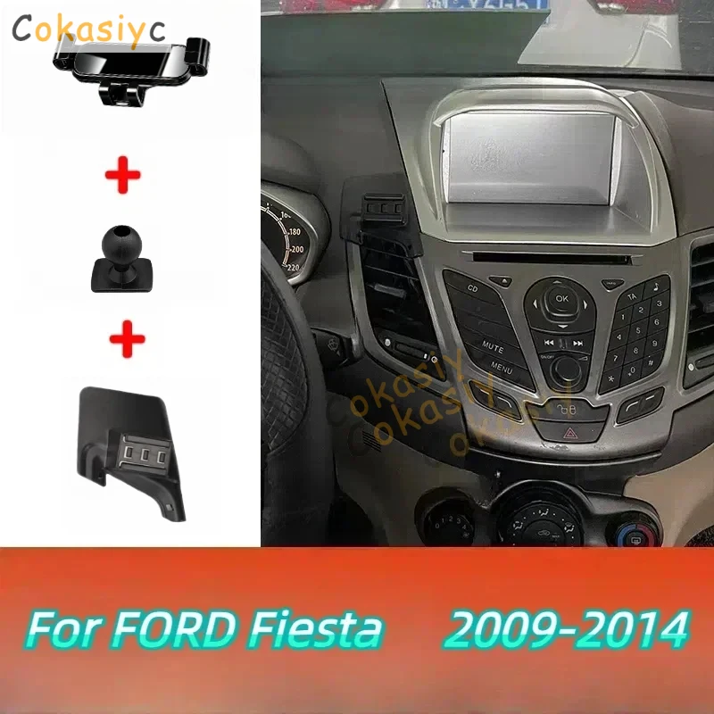 Car Phone Holder Mobile Mount Stand For Ford Fiesta 2009-2014 Adjustable GPS Special Navigation Bracket Accessories