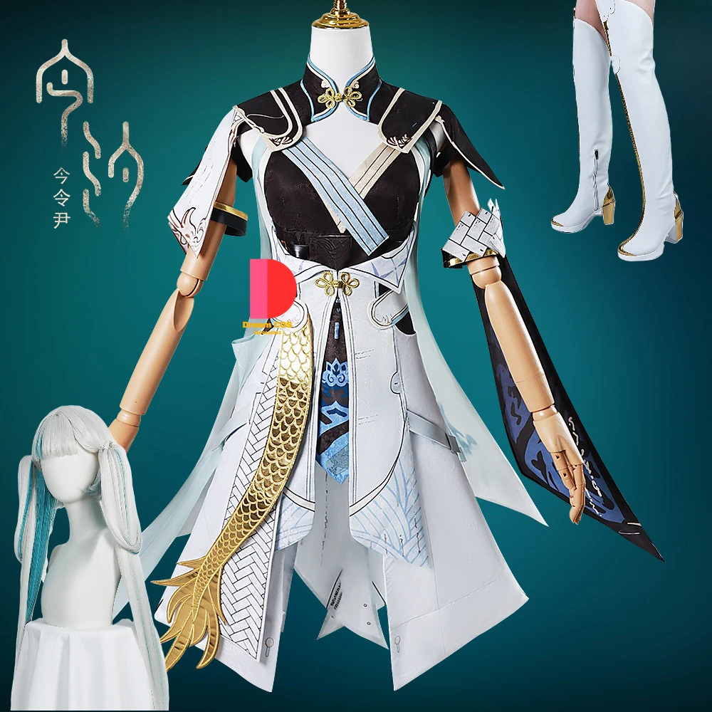 

Best-selling Jinhsi Cosplay Game Wuthering Waves Costume Fashion Lovely Uniform Full Set Halloween Party Essential New Arrival