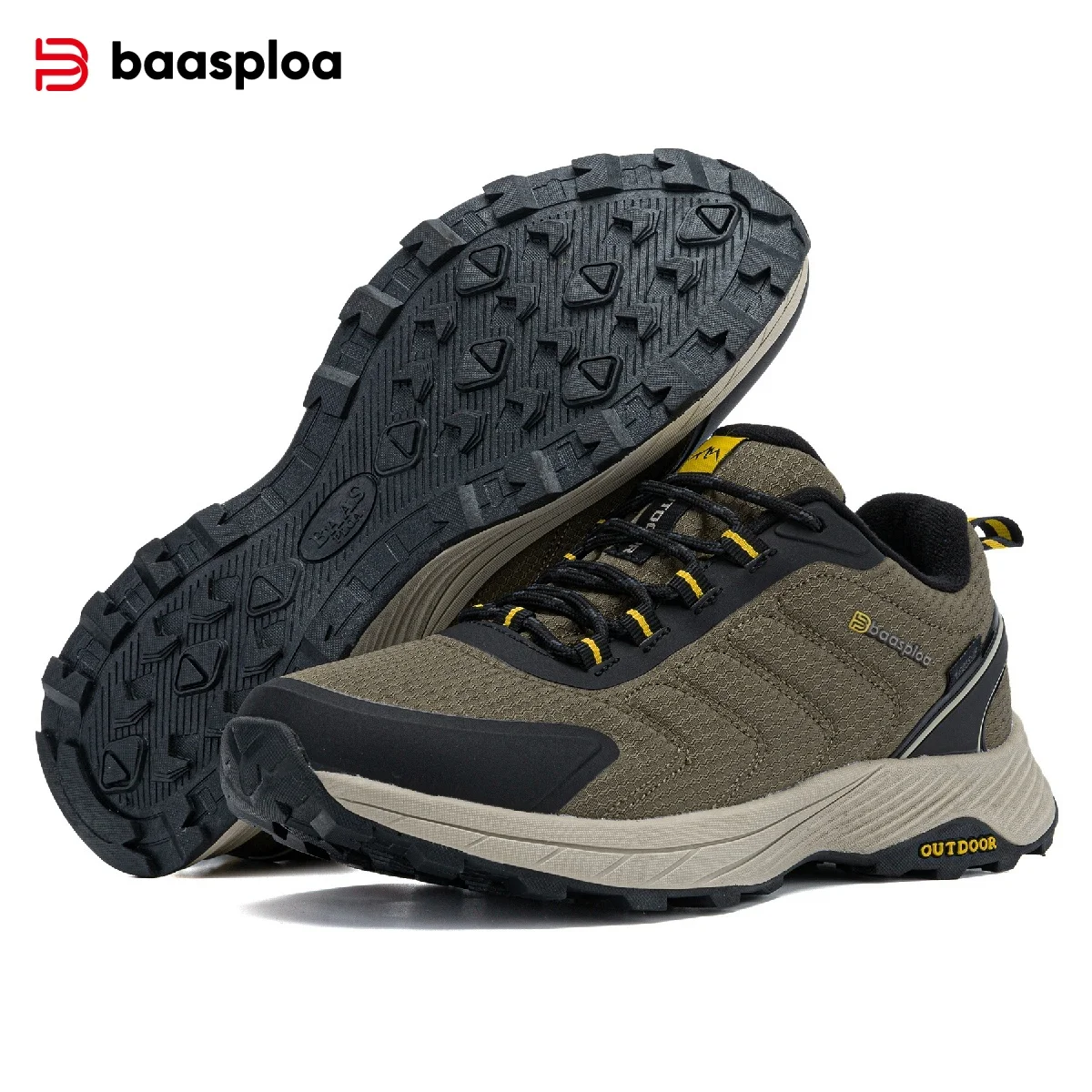 Baasploa Männer Wanderschuhe Tragen-Beständig Nicht-slip Outdoor Turnschuhe Mode Anti Splash Wasser Licht Männlichen Casual Wanderschuhe