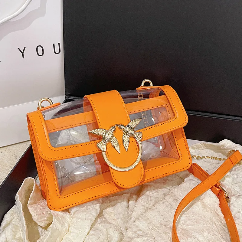 

2025 Clear Square Bag, Instagram Famous Transparent Purse, Y2K Trendy Shoulder Bag, Women's Fashionable Crossbody Bag