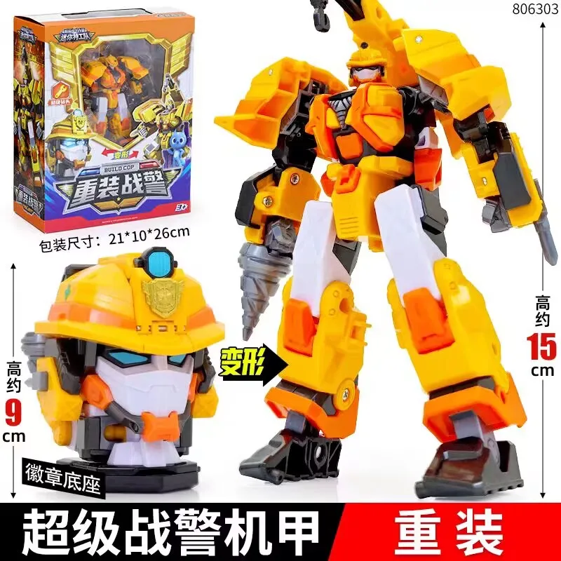 Nuevo Miniforce 7 Super Power Ranger Robot transformador figura de acción patrulla Mecha juguete para niños regalo de cumpleaños