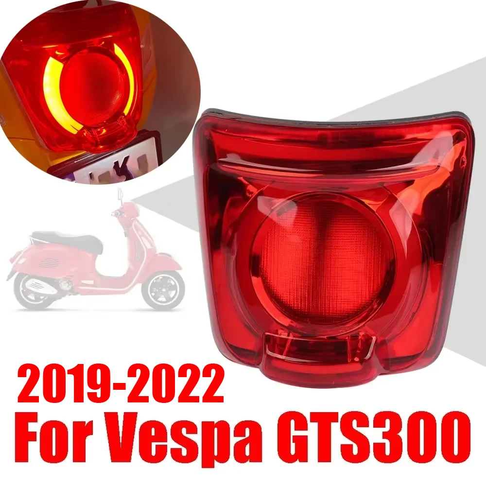 

Motorcycle Rear LED Brake Signal Lamp Tail Light Assembly Indicator Lights Taillight for Vespa GTS300 GTS 300 Accessories