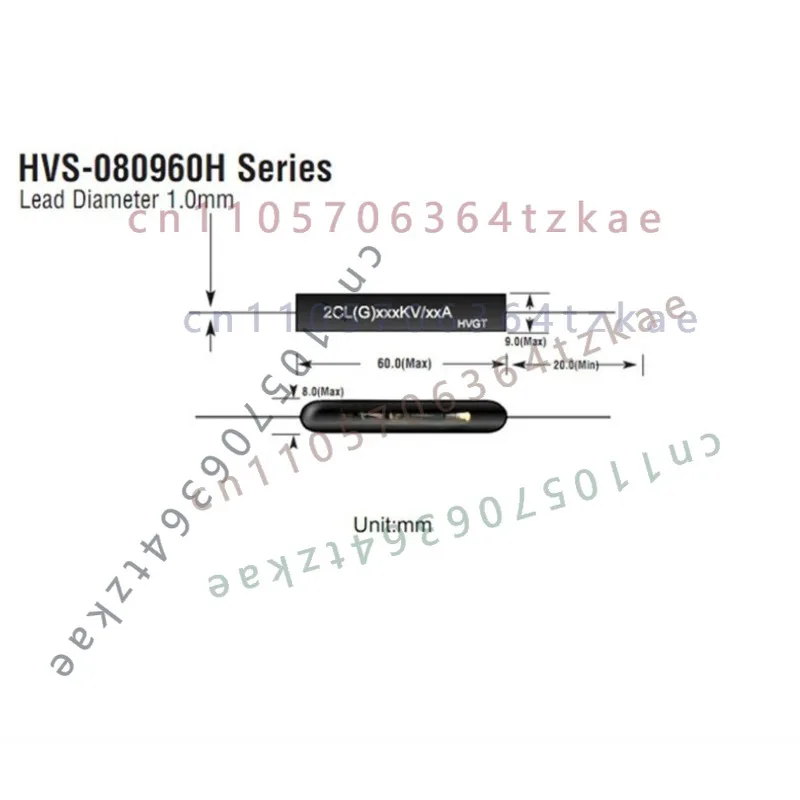 1pcs FOR HVGT High Voltage Rectifier Silicon Stack 2CL50KV/0.2A 200mA 50KV High Voltage Diode