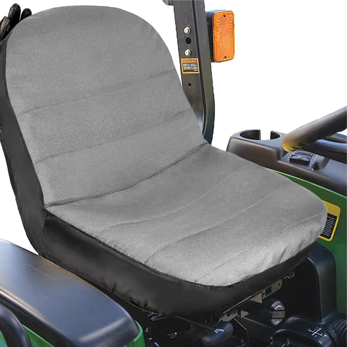 

Lawn Mower Seat Cover 600D Oxford ClothTractor Protective Weeder Supplies Accessories with Pocket for 12.5-14” Height Seat