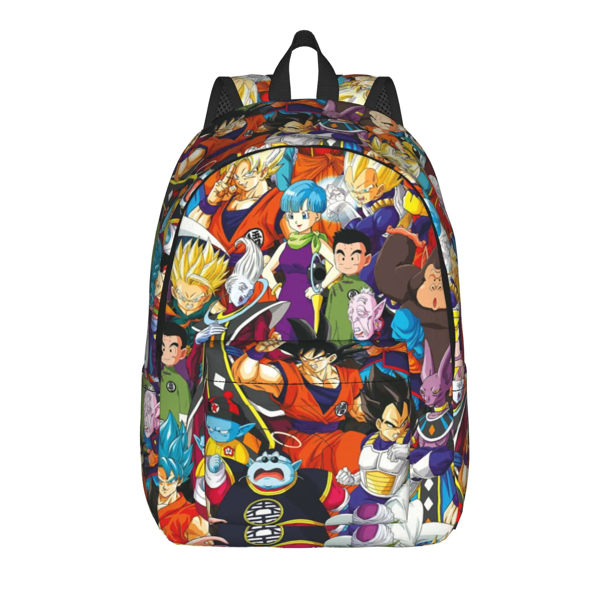 

Goku Collage Fashion Backpack Lightweight High School Work DBZ Daypack for Men Women Laptop Computer Shoulder Bag