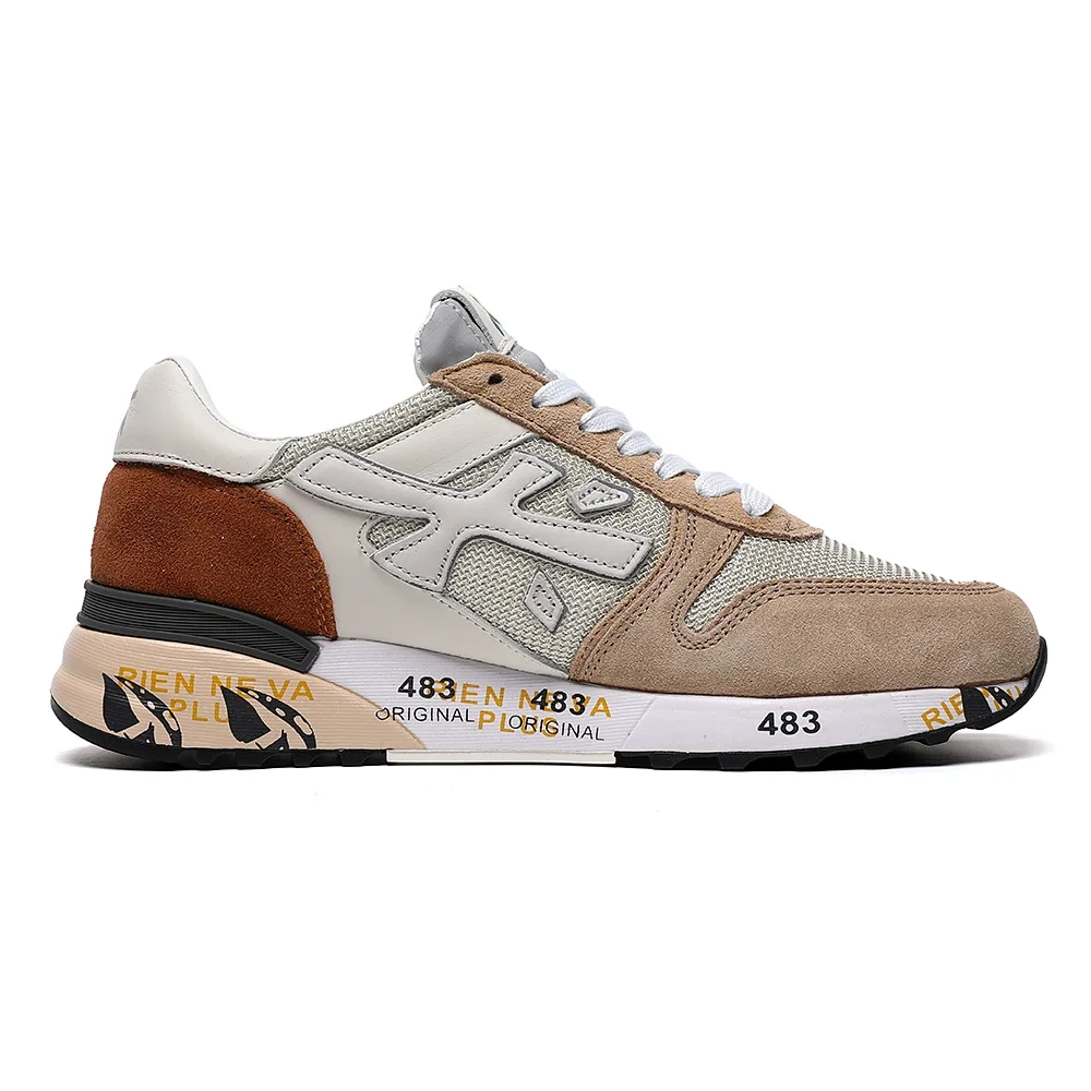 PREMIATA-zapatos Retro ligeros para hombre, calzado deportivo ligero de lujo, con malla de terciopelo transpirable, a la moda, versátil