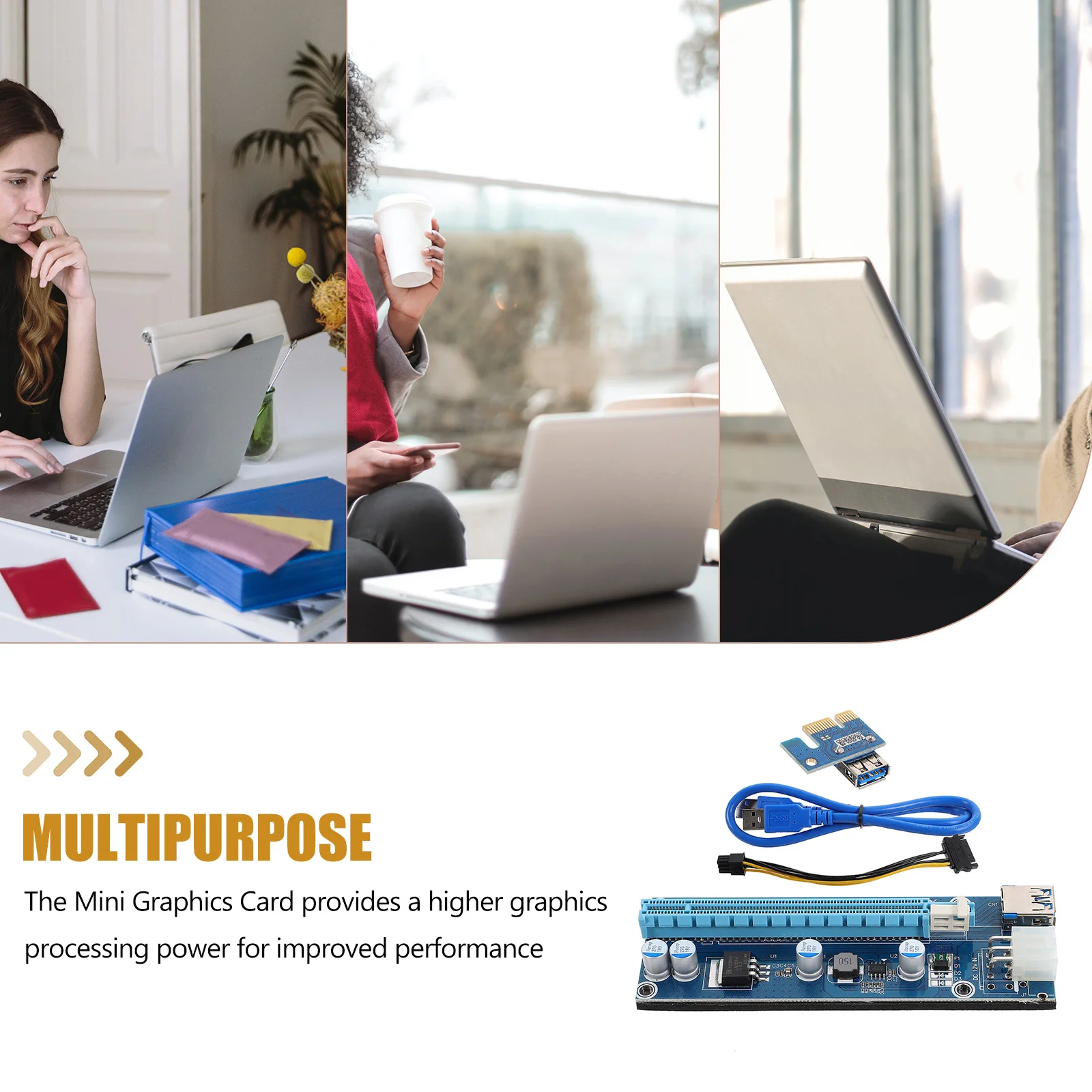 Mini Graphics Card Riser For Laptop External Gpu Upgrade, Enhanced Gaming Multimedia Performance, Pcie Express Extension Adapter