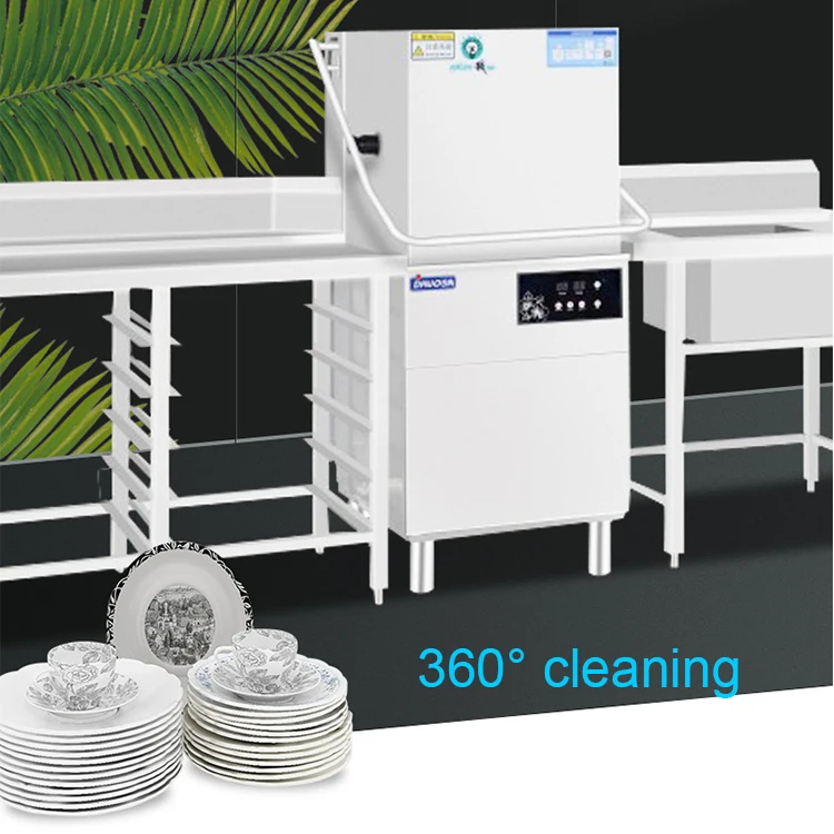 ماكينة غسل أطباق موفرة للطاقة الصناعية عالية الكفاءة للمطعم