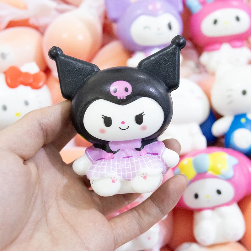 1 sztuk Hello Kitty Sanrio powolne odbicie zabawki dekompresyjne Kuromi zabawki antystresowe Kawaii Melody Anime Cartoon prezent dla dzieci