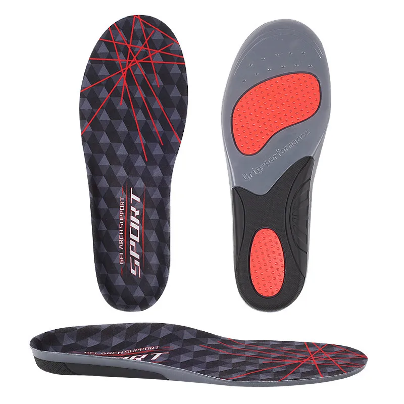 Military Training Sports Insoles For Shoes Men Women Sweat Breathable Shoe Pad Arch Support Pad Non-slip Shock-absorbing Insole