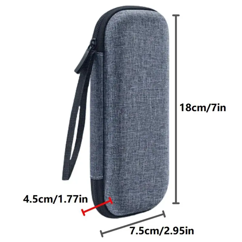 Travel Razor Case Hard Shell Waterproof Organizer with Zipper Lightweight Storage Bag for Men Shaver Accessories