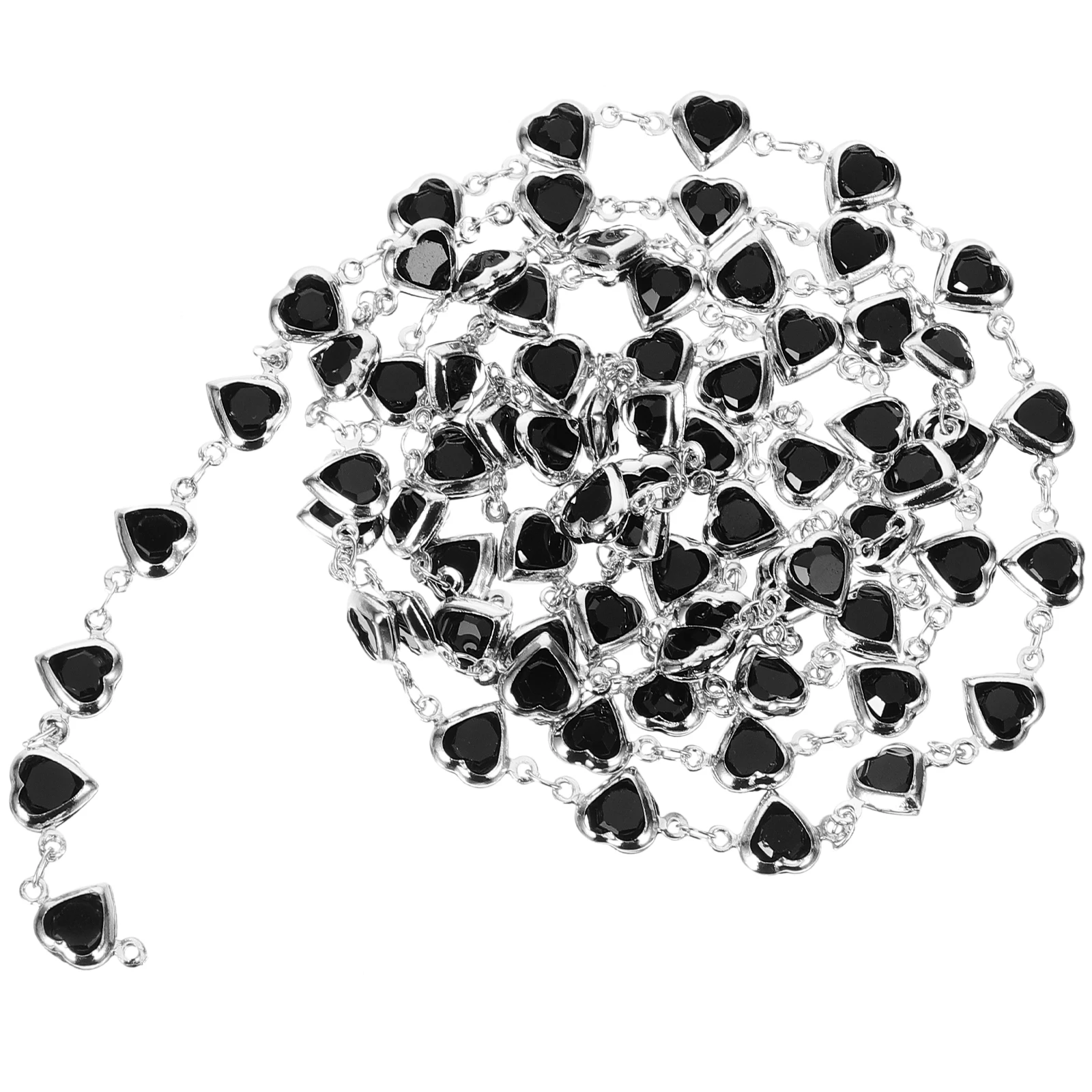 

Black Zircon Necklace Chains for Jewelry Making DIY Metal Craft Chain Suitable Bracelets Earrings Necklaces Projects