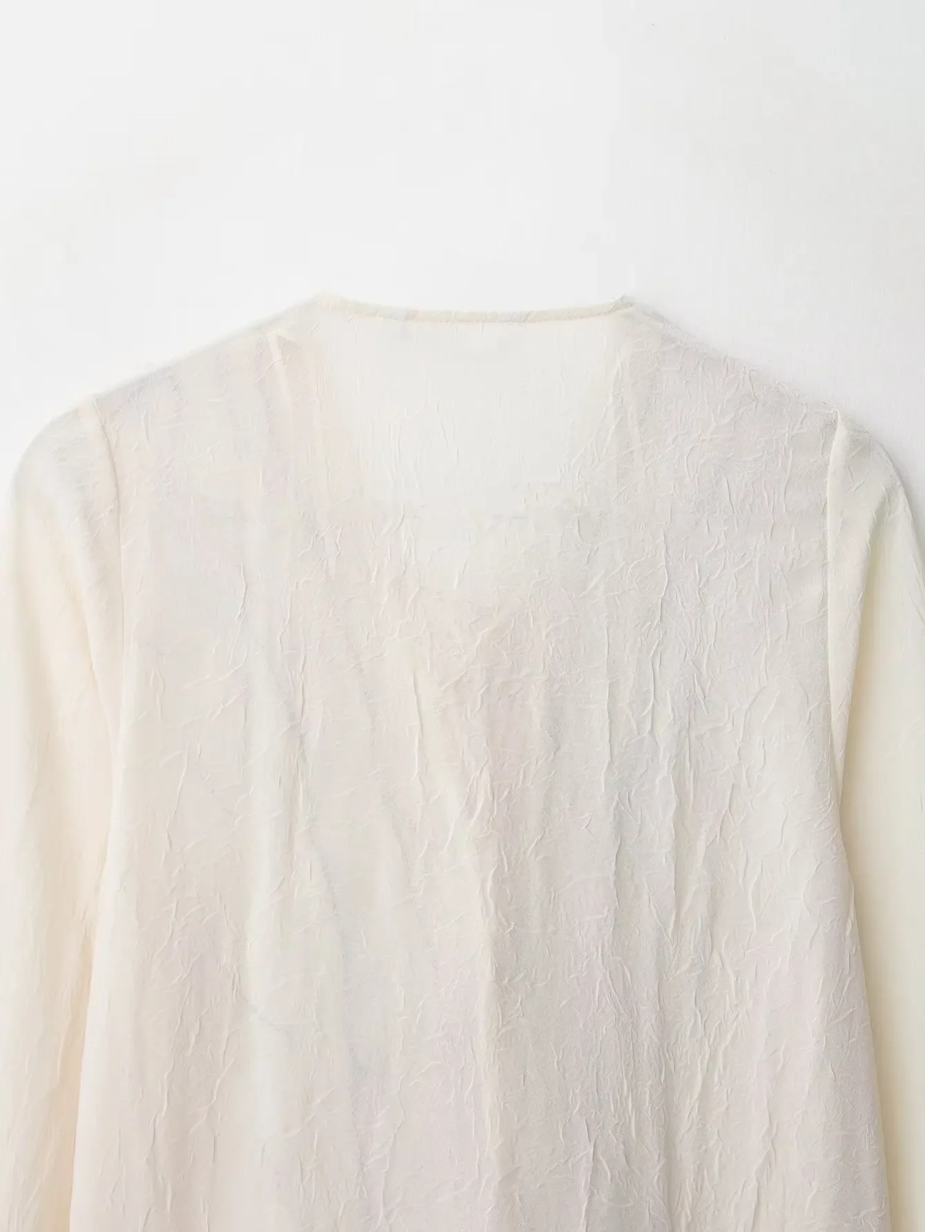 2025 nouvelles femmes mode col en V volants en cascade ligne noire Eding Smock Blouse femme à manches longues chemise Chic hauts