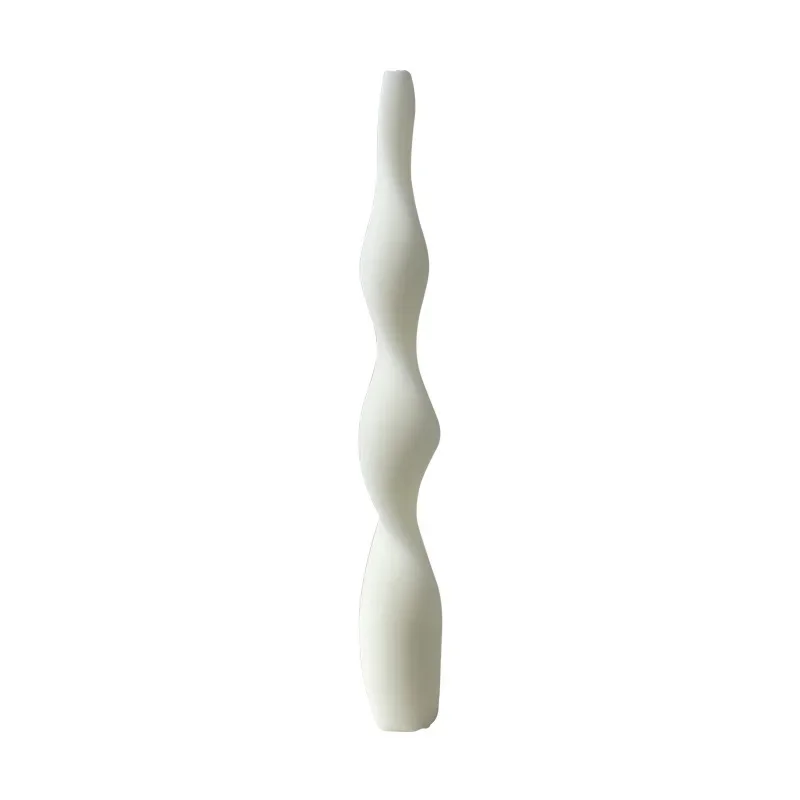 Long Striped Candle Mold Spiral Pattern Long Stem Scented Candle Silicone Mould Twist Long Strip Mold Candle Making Supplies