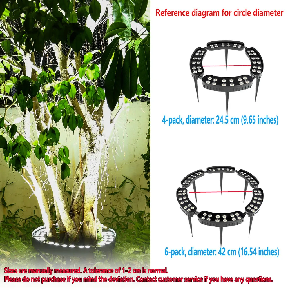 1pc LED Tree Hugging Lamp Outdoor IP65 Waterproof Spotlight Night Decorative DIY Assemble Tree Holding Lighting Lamp For Garden image 4