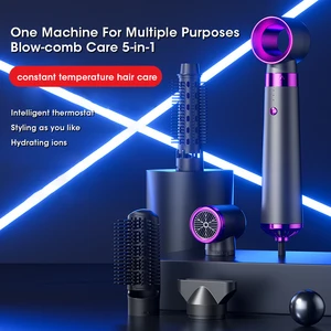 5 -in -1 Elektrischer Haartrockner, multifunktionales Haarglätter, negativer Ion, Haarpflege, Modellierer, Stilsatz, starker Wind 12 Hauptverkäufe Haartrockner Dyson - №4