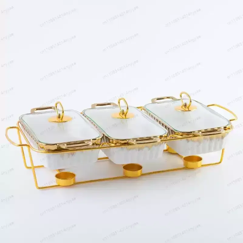 Newly upgraded commercial hotel tableware ceramic heating soup dry pot fish soup plate
