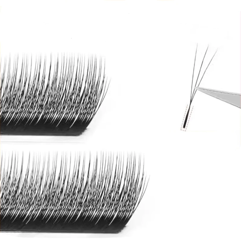MARIA 3D Narrow W Shape Eyelashes Hand Premium lashes Soft Light Natural Lashes Extension Supplies Makeup Mesh Net Cross Lash
