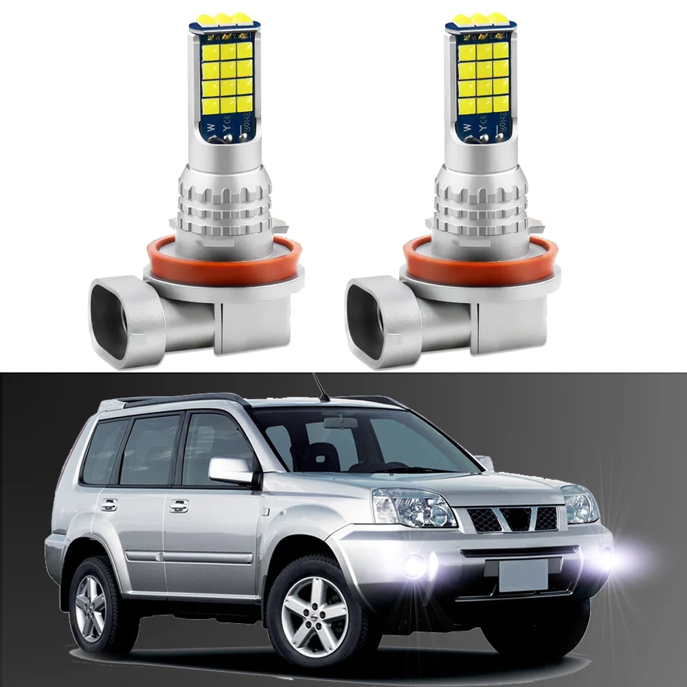 

2Pcs LED Fog Lamp Bulbs For Nissan X-Trail T30 2001 2002 2003 2004 2005 2006 2007 White Fog Lamp