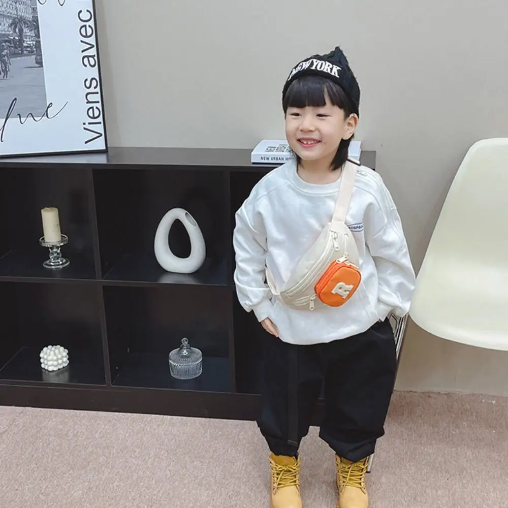 حقيبة أطفال قماشية عصرية ذات سعة كبيرة متعددة الطبقات حقيبة كروس خفيفة الوزن حقيبة صدر للرجال #2