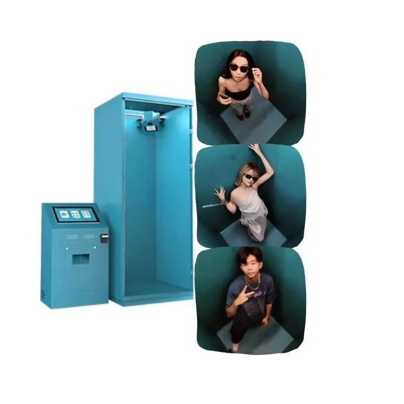 معدات كشك الصور ذات الزاوية المجهزة بكاميرا LR عالية الوضوح لتصوير الرسوم المتحركة GIF الإلكترونية