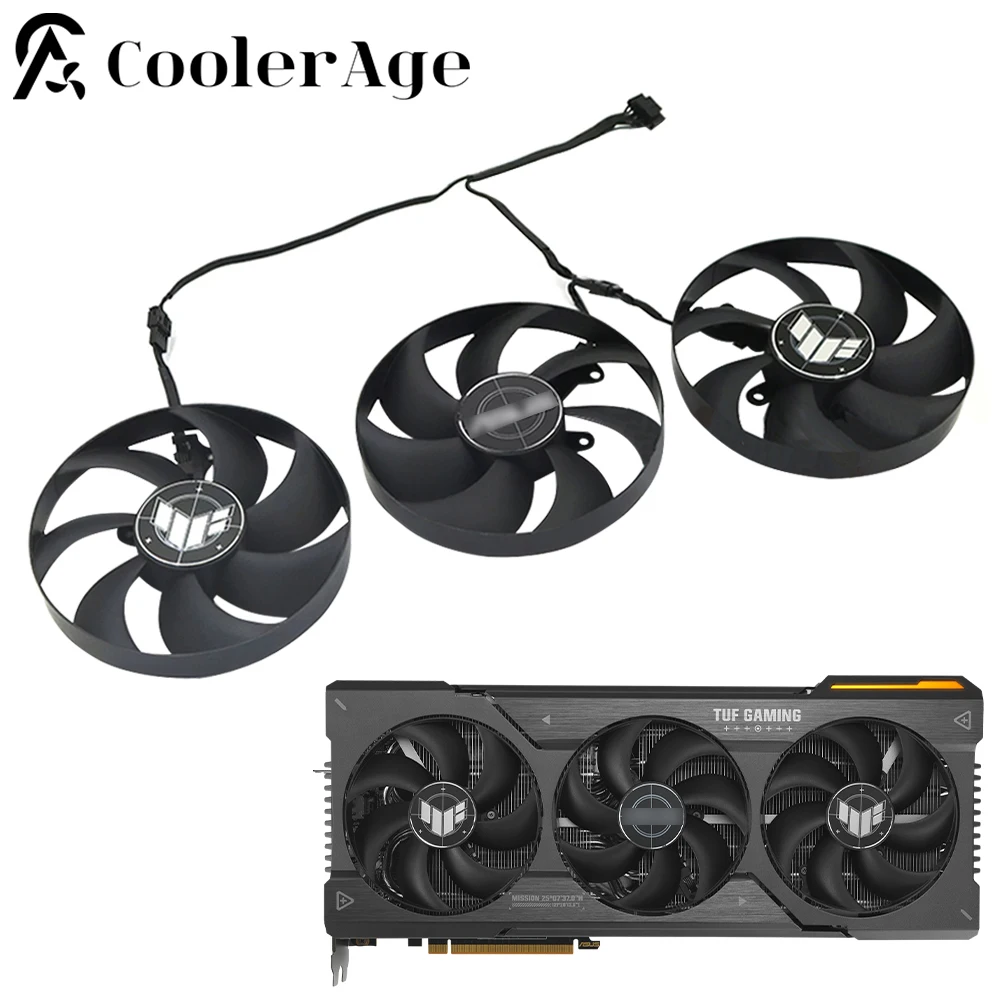 For ASUS AMD Radeon RX 7900 XT 7900 XTX Gaming CF1015U12D RX7900XT RX7900XTX Graphics Card Replacement Fan