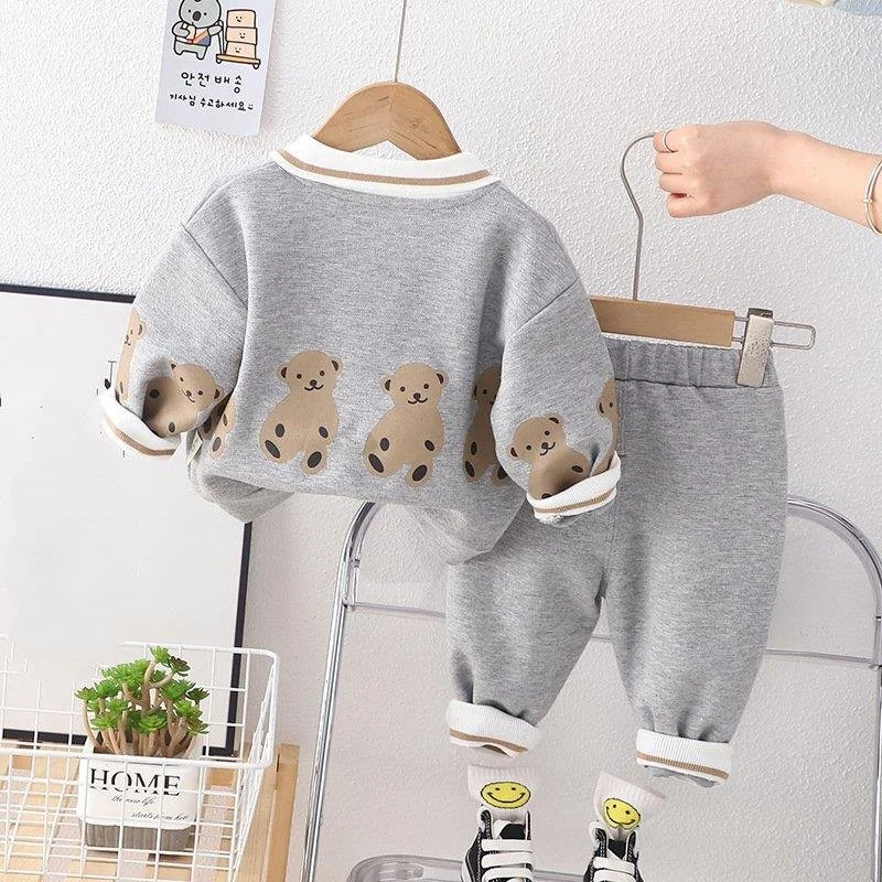 New Spring Autumn Baby Girl Clothes Infant Boys Outfits Children T-Shirt Pants 2Pcs/Sets Toddler Casual Costume Kids Tracksuits