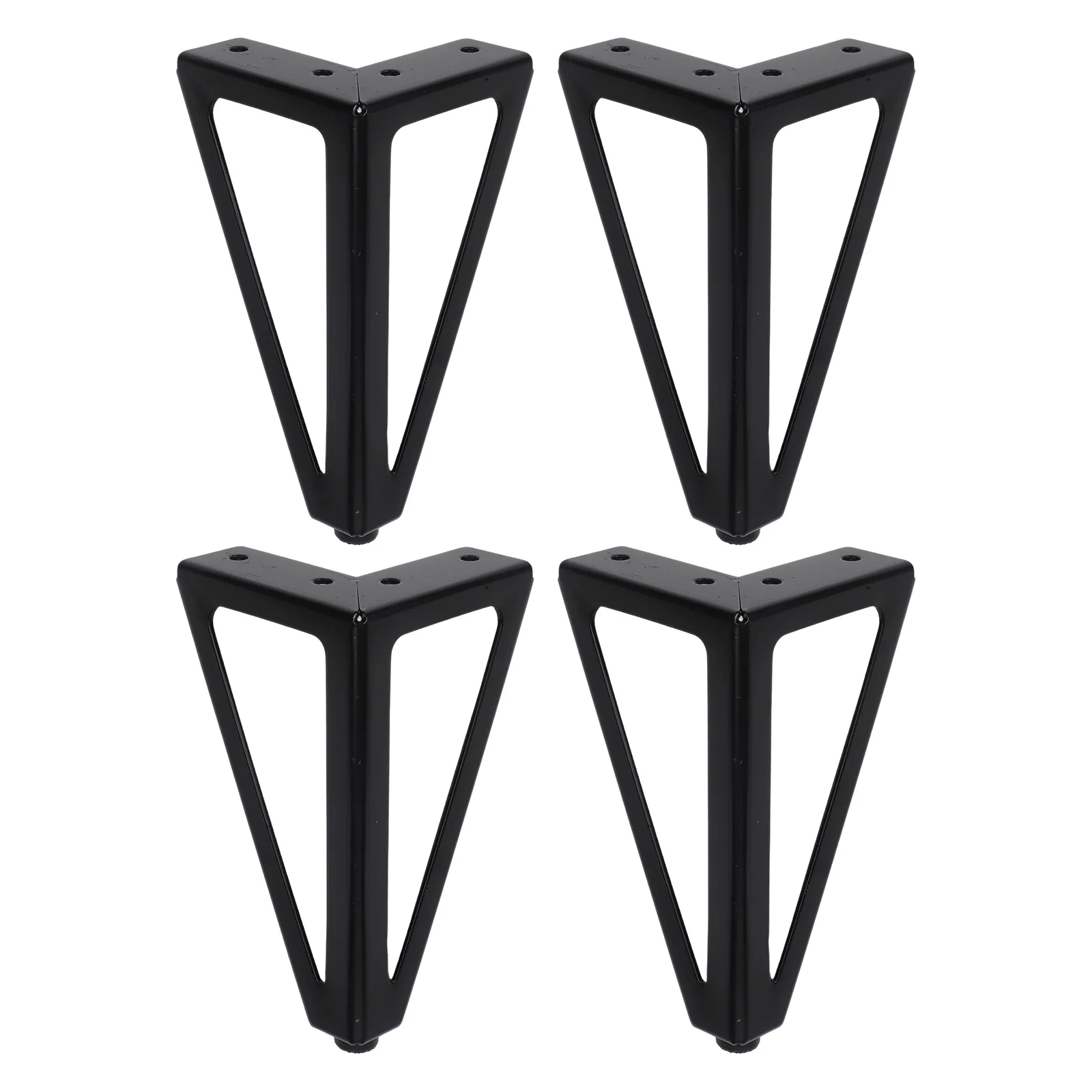 Replacement For Furniture Legs 4 Pack Metal Iron for Beds For Chairs Tables and Cabinets with Non Slip Mats to Floors