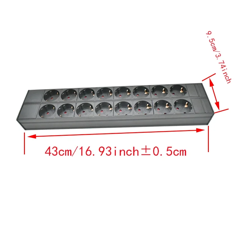 PDU power strip network cabinet rack Schuko Link box 3P aviation plug wireless dual row EU socket