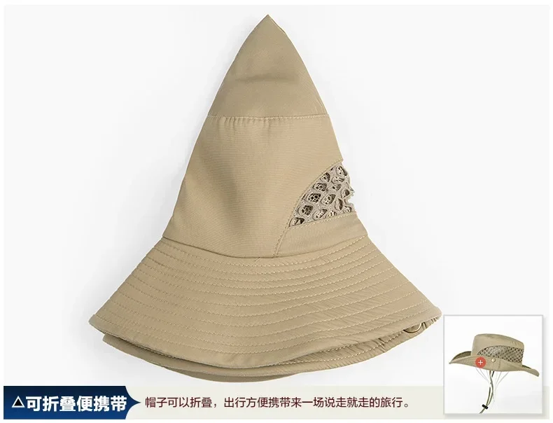 Летняя УФ-солнцезащитная шапка для рыбалки для мужчин с широкими полями, дышащая сетчатая рыболовная шапка 낚시모자 Пляжные шляпы Sun chapeu pesca