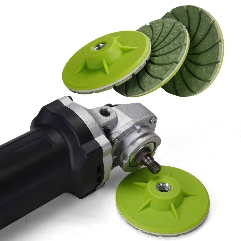 Stone Polishing Disc Green as Pictured Edge Polishing Disc Secure Attachment Thickened Cover Fan-shaped Grinding Block