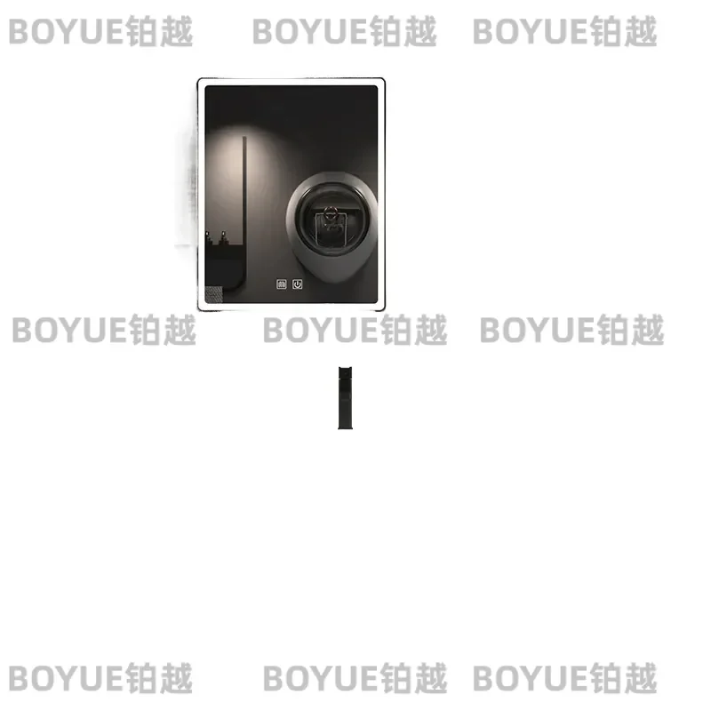 Honeycomb Aluminum Bathroom Vanity Wall Mounted Cabinet with Ceramic Integrated Basin and Mirror Storage Unit for Modern