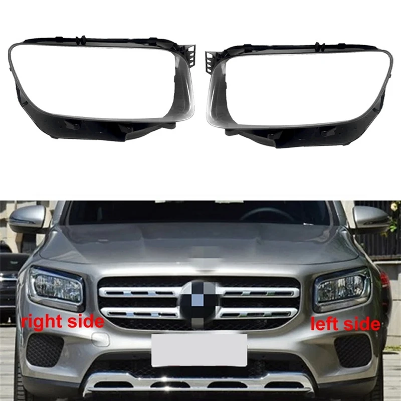 For Mercedes Benz GLB X247 2020 2021 2022 Headlight Shell Lamp Shade Transparent Lens Cover Headlight Cover