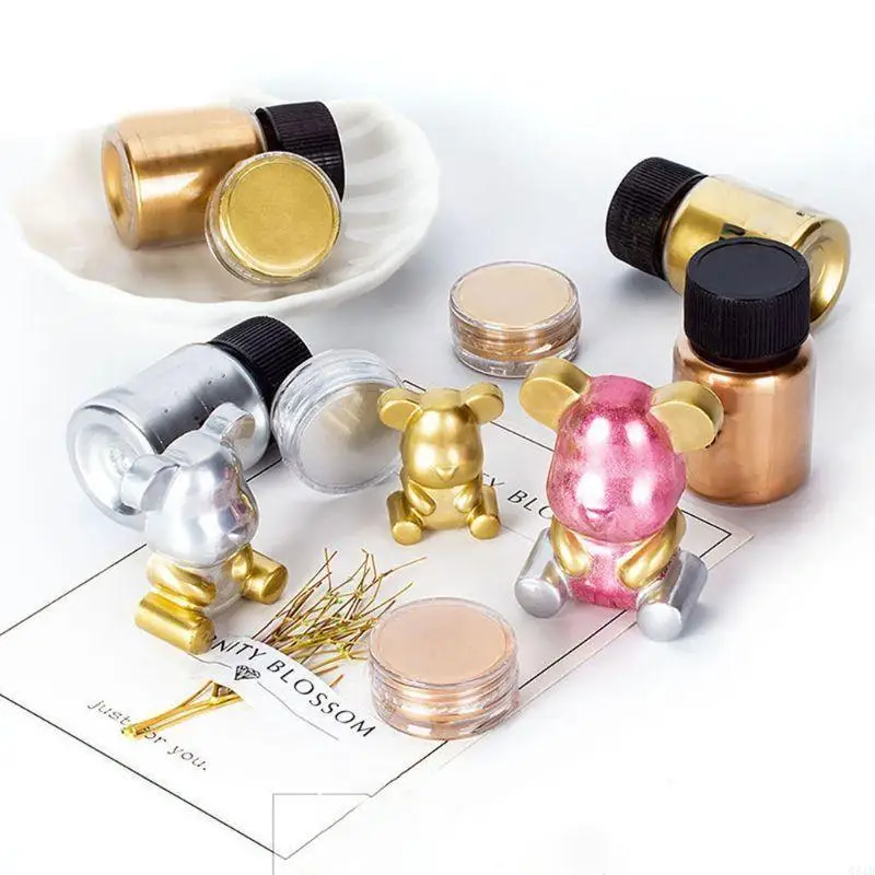DIY Crafts Jewelry UV Resin Glitter Colorant Metal Shimmer Metallic Pigment Pearlescent Powder Epoxy Dye Pearl Powder