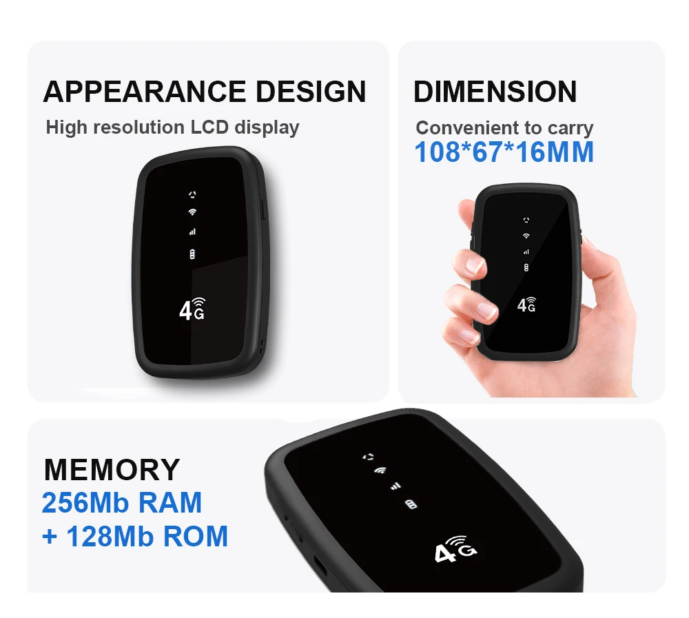 JIMI 3900mAh Router batteria Hotspot mobile con modem sbloccato Mifis Outdoor Power Router Lte wireless 4g esterno con scheda SIM