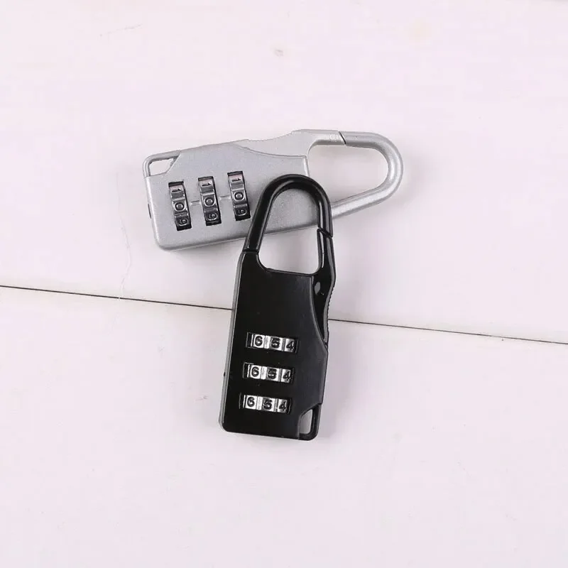 Small Zinc Alloy 3 Digit Password Lock for Cabinet Gym Drawer Code Changeable Locks Travel Luggage Security Padlock