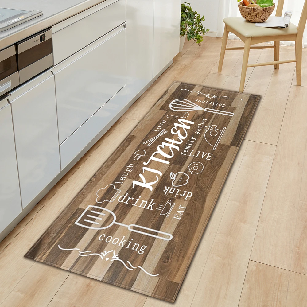 Kitchen Mat Entrance Doormat Home Living Room Hallway Decoration Carpet House Balcony Bath Door Bedroom Floor Non-Slip Foot Rug