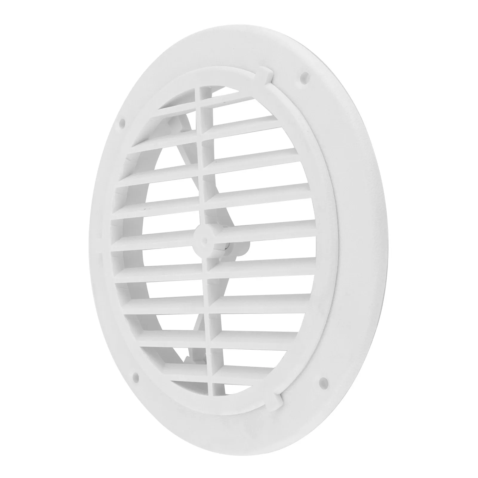 Marine HVAC 164mm/6.5in Air Vent Cover Adjustable Wind Direction Round White for Yachts Boats RVs Bathrooms Ventilation Defender